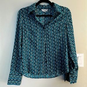 Jessica Button-Up Long Sleeve 🩵🖤